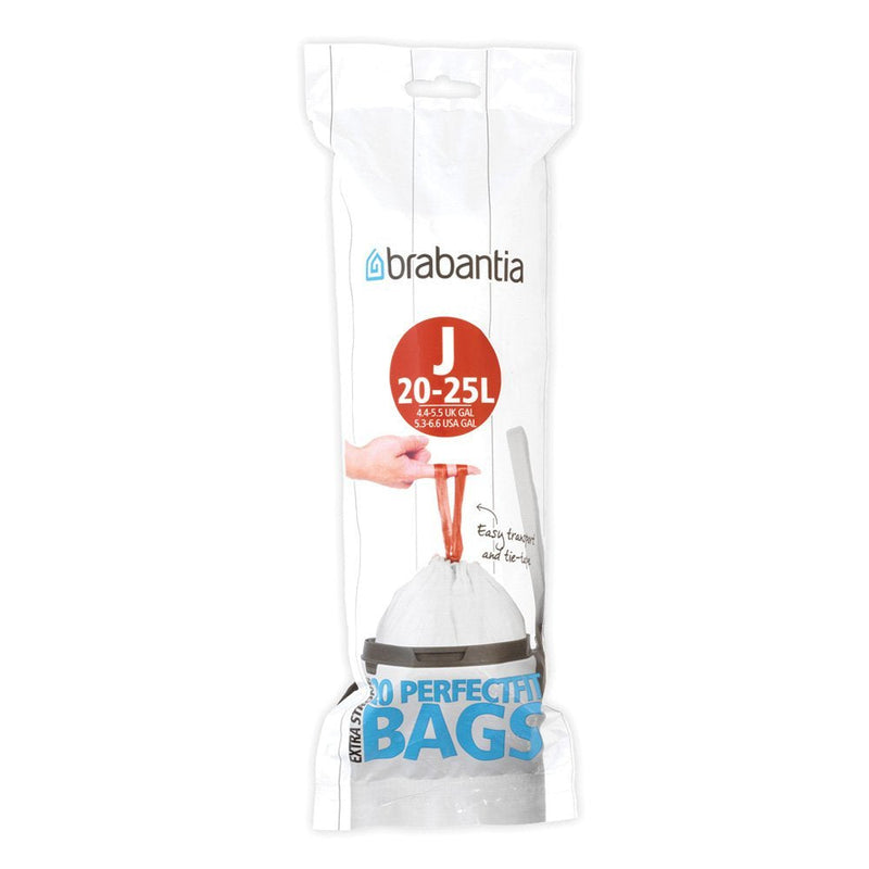 Brabantia 115585 Bag Basura 23 L White 20 Pieces