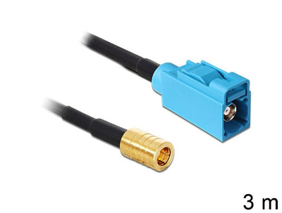 Delock 88652 Antenna Cable Fakra Z Female Smb Female RG-174 3M — image 1