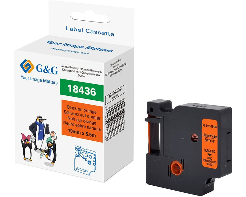 G&g Tape Labeller Compatible With Dymo Rhino 18436