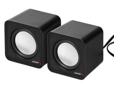 Audiocore AC870 Speakers 2.0 3W Black Grey Cableado — image 1