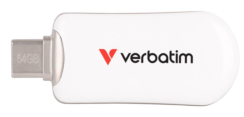 Verbatim Plectra White 64GB USB-C Flash Drive 30228