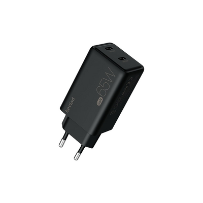 Beclad 65W Adapter 2 Port USB-C - Black — image 1