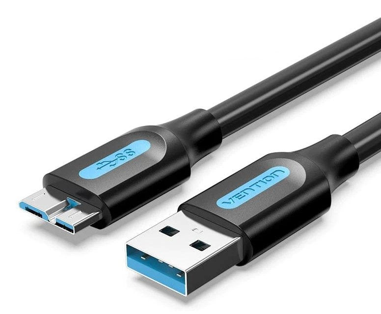 Vention USB Cable 3.0 Copbc USB Male Microusb Male 25CM Black