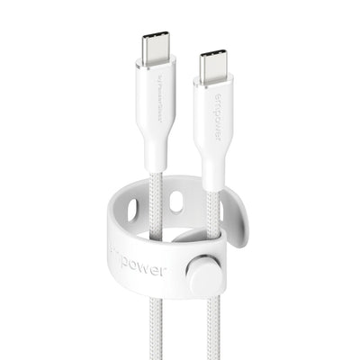 Panzerglass Empower™ By ® Racing 60W USB-C To USB-C USB Cable 2.0 1.2M Silver White USB Cable White — image 1