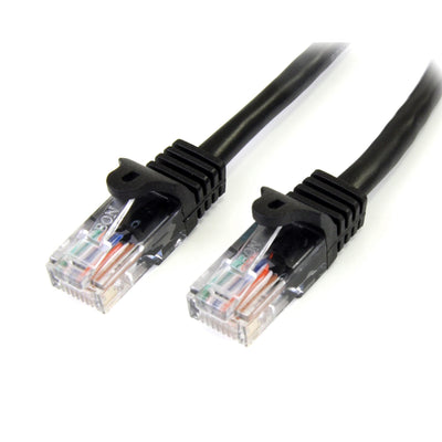 StarTech Network Cable CAT.5E UTP 2M Black 45PAT2MBK — image 1