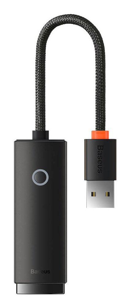 Baseus Adapter Network Ethernet Serie Lite USB-A a Port LAN RJ45 (100Mbps) Black (WKQX000001)