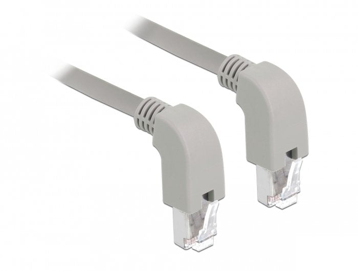 Delock Network Cable RJ45 CAT.6A S FTP Abajo Angulado 2M