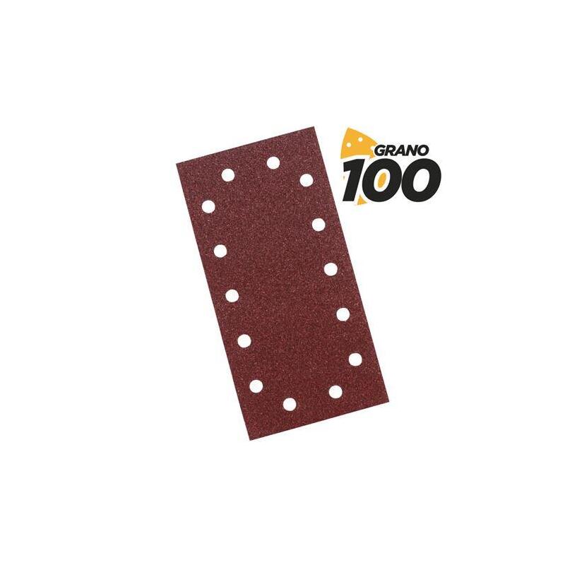 Blim Pack 10 Lijas With Velcro Lijadora BL0123 - Grano 100 - Formato Rectangular
