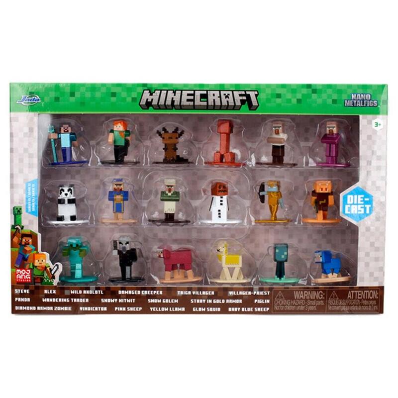 Blíster 18 Figuras Minecraft 4CM