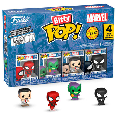 Blister 4 Figuras Bitty Pop Marvel Spider-man — image 1