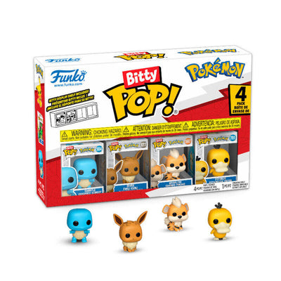 Blister 4 Figuras Bitty Pop Pokemon Squirtle — image 1