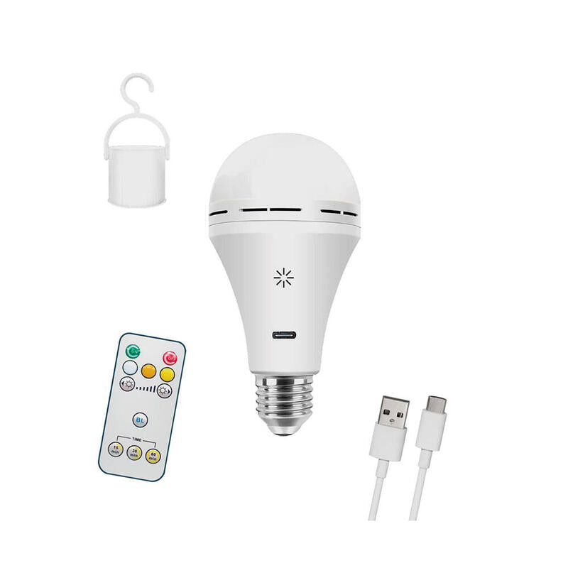 Bulb Led, Rechargeable Usb, E27, 6W, 3CCT, Dimmable, 500 Lm
