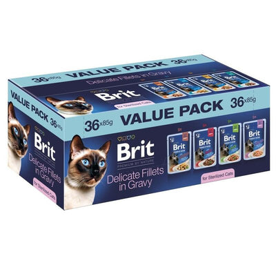 Brit Premium By Nature Delicate Fillets In Gravy Sterilised Box - Comida Húmeda Gatos - 36X85G — image 1