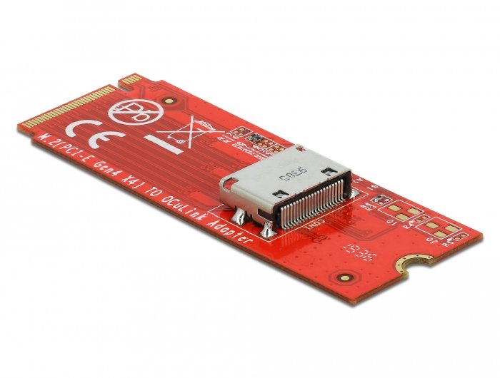 Delock M.2 Key M a 1 X Oculink SFF-8612 Convertidor, Card Interfaz 64106