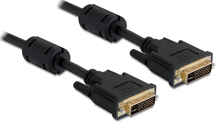 Delock Cable DVI 24 + 5 Male DVI 24 + 5 Male 1M Black