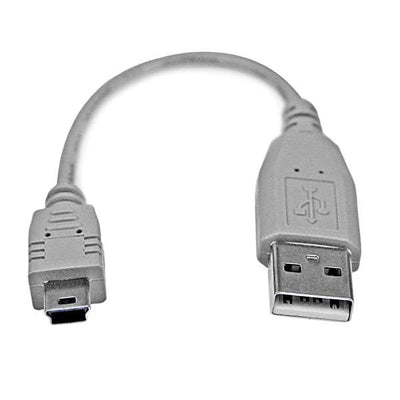 StarTech USB Cable 2.0A Mini USB 0.15M Grey USB2HABM6IN — image 1