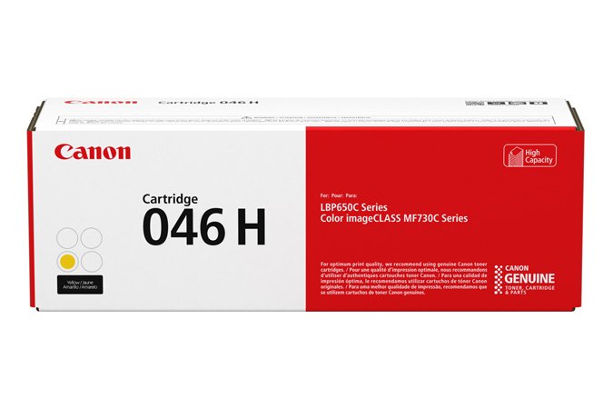 Canon Genuine Toner 046 H Large Capacity Yellow Imageclass LBP654, MF731, MF735, I-sensys LBP653, LBP654, MF73