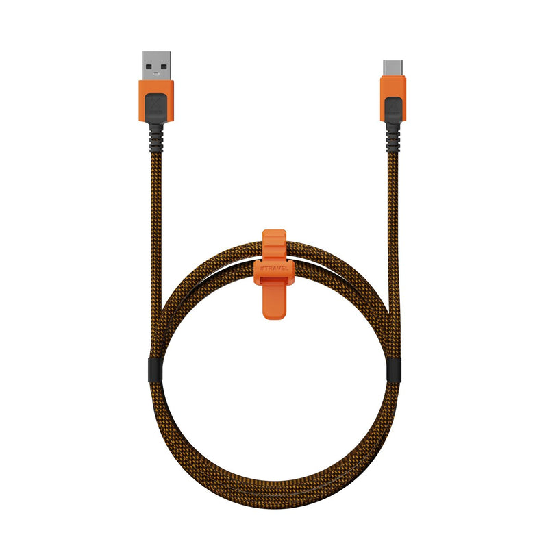 Xtorm Cable Xtreme USB-A a USB-C 1.5M Black/Orange