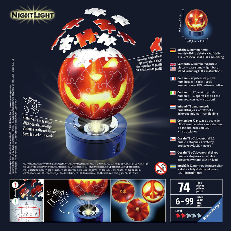 Puzzle 3D Calabaza Halloween 74PZS 11253