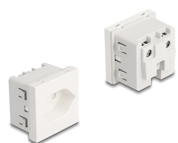 Delock 81437 Tomacorriente Easy 45 With Connection a Tierra T13 Suiza 45 X 45MM