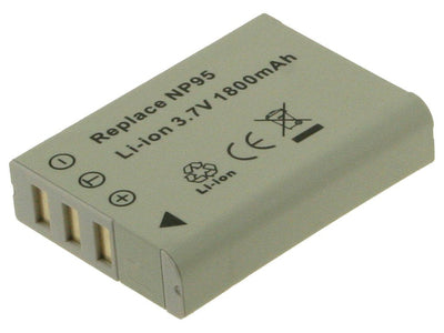 2-POWER Digital Camera Battery 3.7V 1800MAH Fujifilm NP-95 DBI9561A — image 1