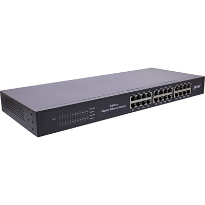 Inline Switch Network Gigabit 24 Ports 1 Gbit/S, 48,26CM (19), Metal Without Fan — image 1