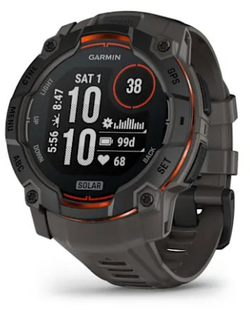 Garmin Smartwatch Instinct 3 Solar/Blk/Charc 010-02935-00