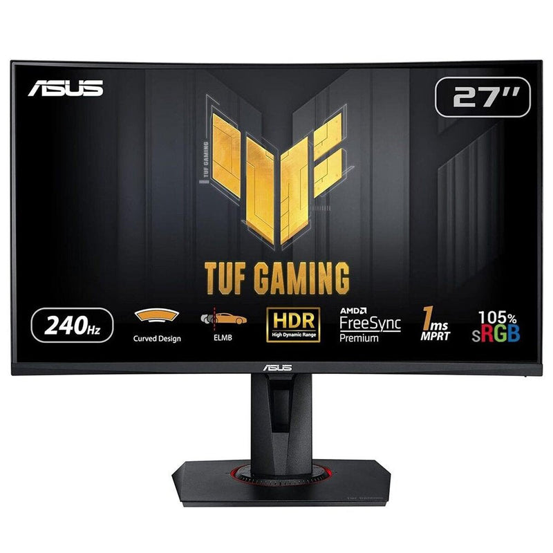 ASUS Monitor Gaming Curved Tuf Gaming VG27VQM 27' Full HD 1MS 240HZ VA Multimedia Negro
