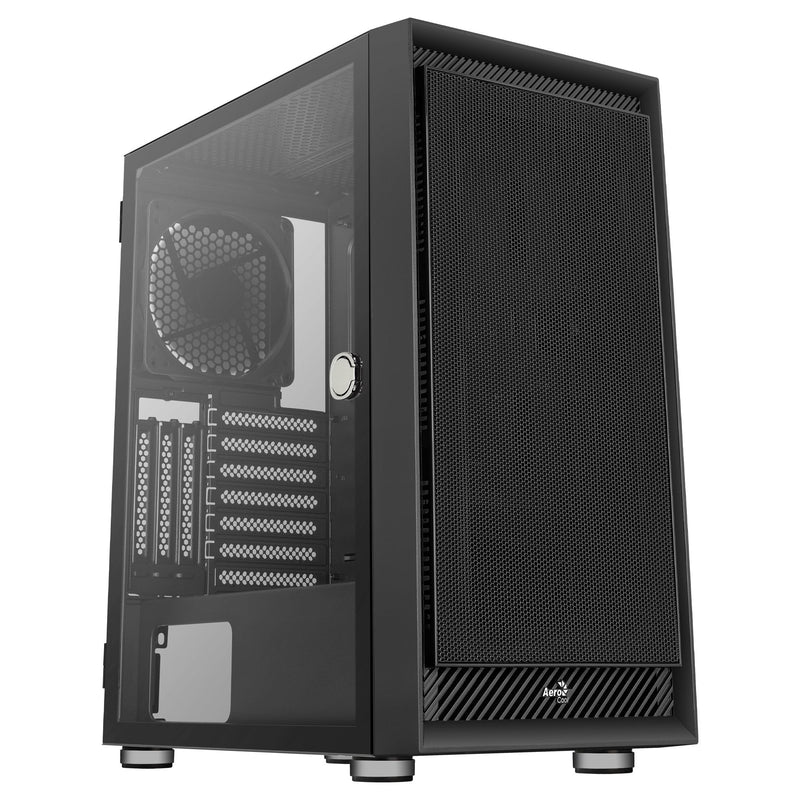 Aerocool PC Case Graphite V1 Front Mesh Side Glass Tempered