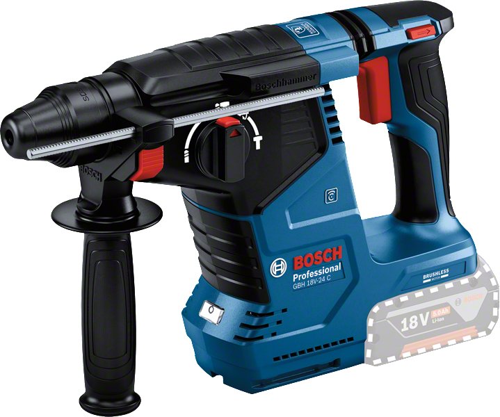 Bosch Drill Percutor Wireless Gbh 18V-24 C Professional Body Only 18 Voltios Blue/Black Without Battery Ni Cha