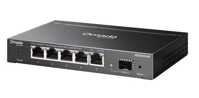 TP-Link Switch No Gestionable Omada ES206X-M2 6P 5X2.5GB 1X10G Sfp + Smart Housing Metalica