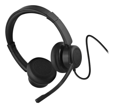 Headphones Tnb Activ 200S - Professional USB-A And USB-C Stereo Headset - Black — image 1