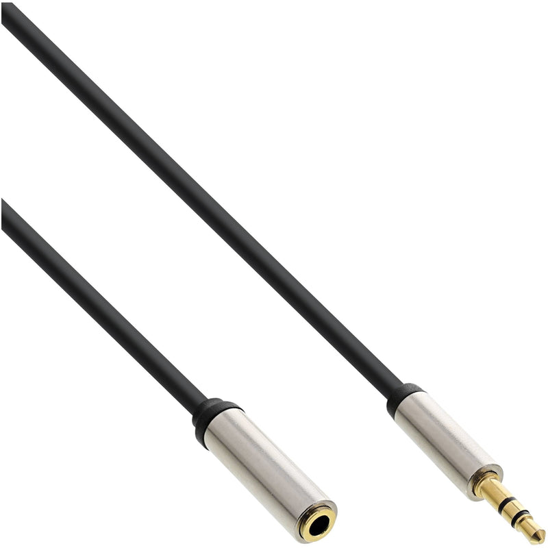 Inline Cable Audio Slim 3.5MM Male a Female Stereo 10M