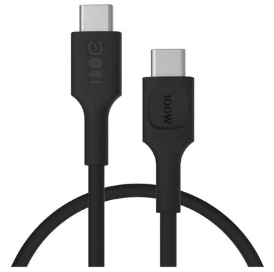Green Cell USB-C To USB-C Cable Powerflex 100W 0.3M Black - Silicone — image 1