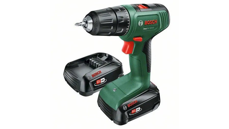Bosch Drill Wireless Easydrill 18V-40 Green/Black 2X Battery Li-ion 2,0AH, Case Power For All Alliance 06039D8