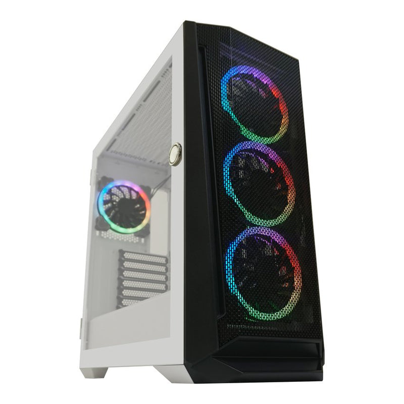 PC Case Lc-power Gaming 805BW HOLO-1_X RGB Black/White Retail