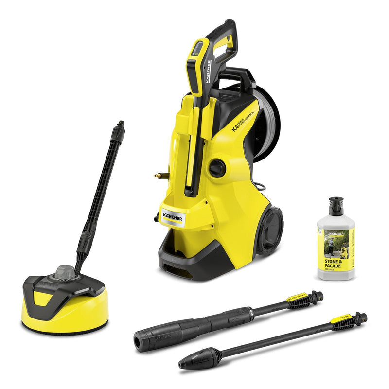 Kärcher Limpiadora High Presión K 4 Premium Power Control Flex Home Yellow/Black With Boquilla Turbo, Enrollad