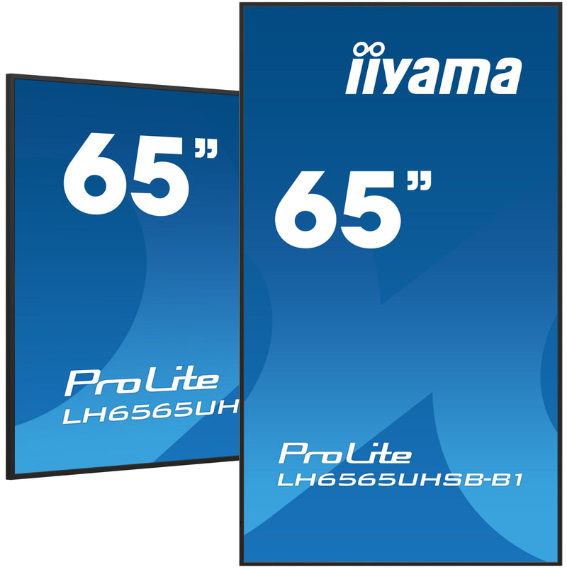 Iiyama LH6565UHSB-B1 Screen Señalización Design Quiosco 163,8CM (64.5) LED Wi-Fi 800 Cd M² 4K Ultra HD Black P