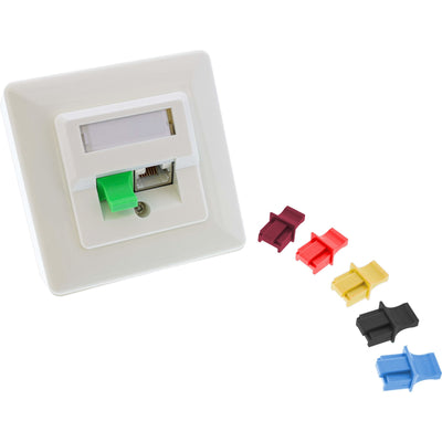 Inline Dust Cover Plug RJ45 Blue 100 Units — image 1