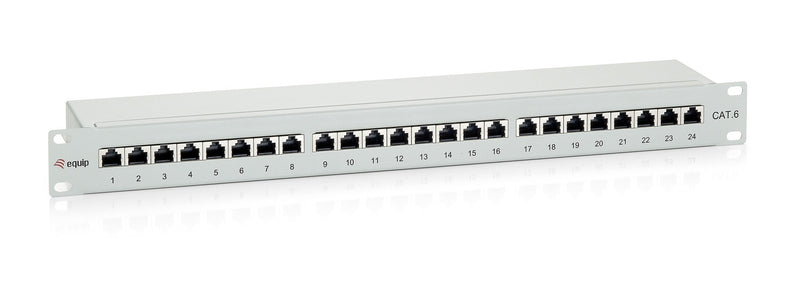Patch Panel 24 Ports Categoria 6 Apantallado Colour Grey Claro