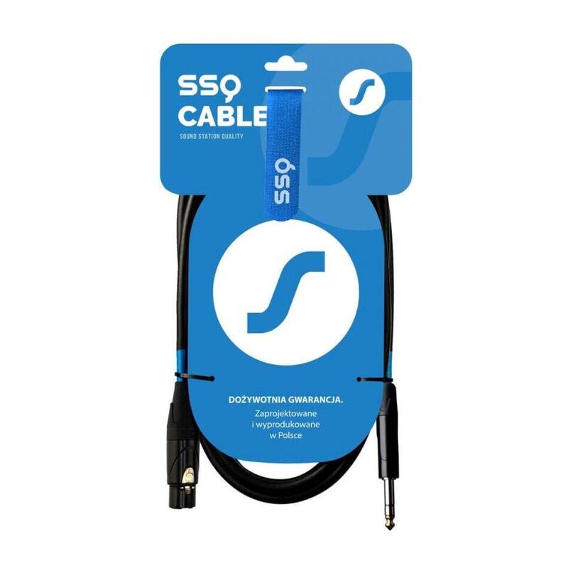 Cable Ssq XLRJS3 Xlr Female - Jack Stereo 6,3MM, 3M