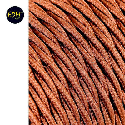 Cable Textil Trenzado 2X0,75MM C-20 Brown Seda 5M — image 1