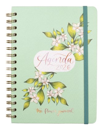 Finocam Planner Espiral The Flower Journal E10-155X212MM Svh Cover Dura Green 2026 — image 1