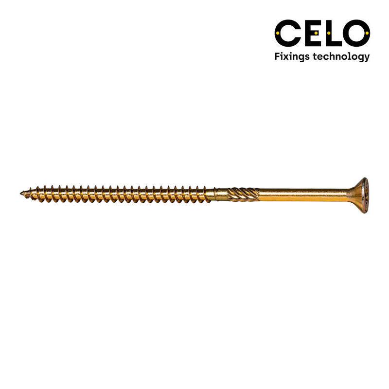 Celo Caja 100 Unid. Tornillo Madera Avellanado Pz R/Parc Din/Ref Vloxp Ø6X80MM Bicromatado