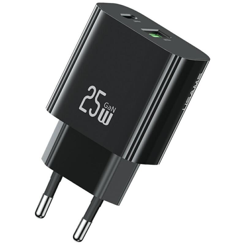 Charger Network 25W 1x USB-C 1x USB-A Fast Charging Black