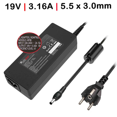 Charger Laptop Samsung Series R20 R40 R50 R60 R70 R400 R500 R600 R700 19V 3.16A 60W 5.5 X 3.0MM — image 1