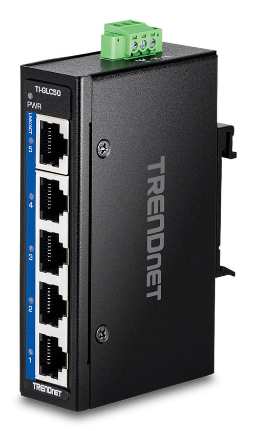 Trendnet TI-GLC50 Switch No Administrado Gigabit Ethernet (10/100/1000) Black — image 1