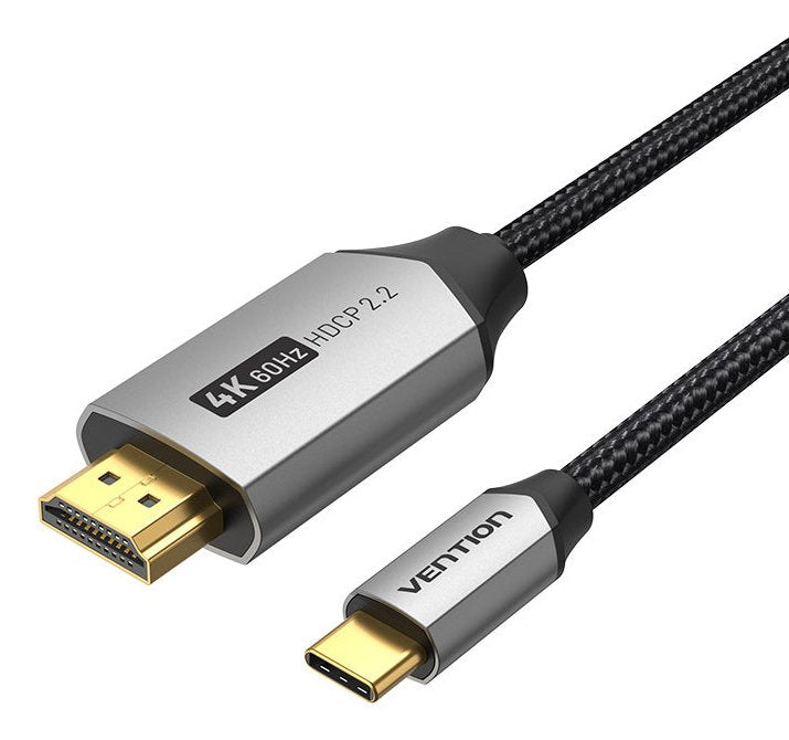 Vention Cable Converter HDMI 2.0 4K Crbbg USB Type-c Male HDMI Male 1.5M Black