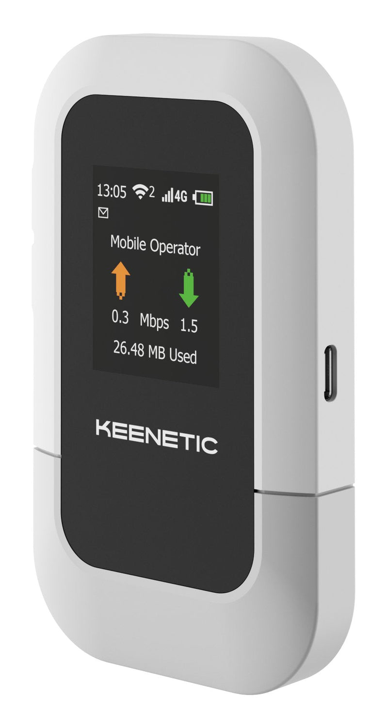 Keenetic Roamer Router Wireless Band Única (2,4GHZ) 4G Black Grey