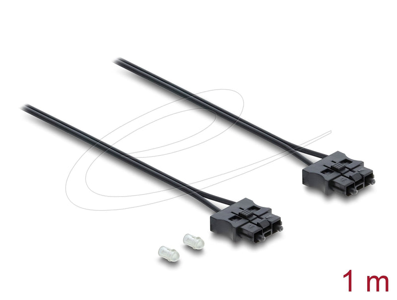 Delock Lwl Pof Plastic Servo Cable Connection Connector Male a Male Diámetro 2,2MM 1M Black